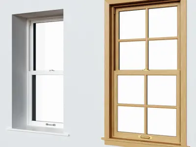 Double Hung-Sliding Sash Windows 3D model