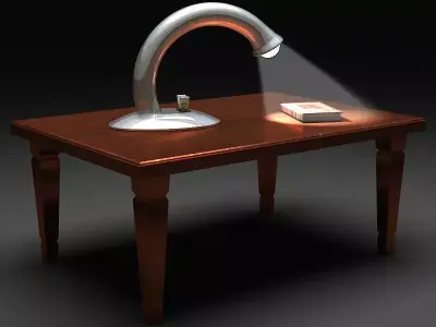 Table Reading Lamp 3D model