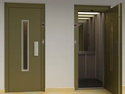 European vintage elevator 3D model