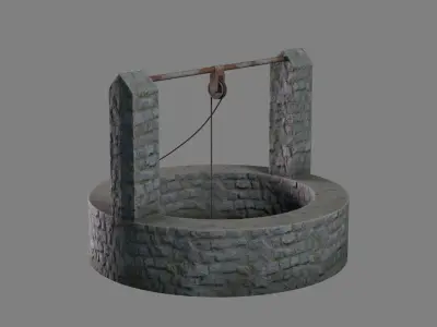 WELL Model Low-poly 3D model purchase