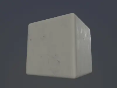 PBR Scanned Brushed Discolored Concrete Texture