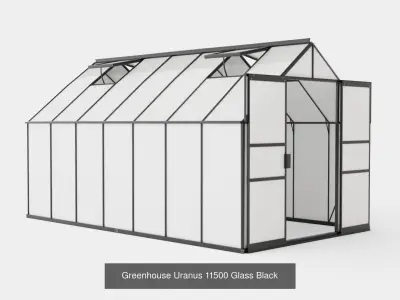 Collection of Greenhouse Uranus 11500 Glass - 3 Models 3D Model Pack