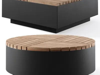 Park benches Hocker Aluminum by furns 3D model