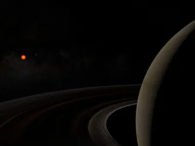 Planet Saturn 3D model