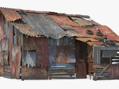  Rusty Sheet Metal Huts Collection 2 