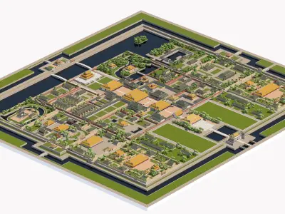 Hue Imperial City - Dai Noi Hue 3D 3D model
