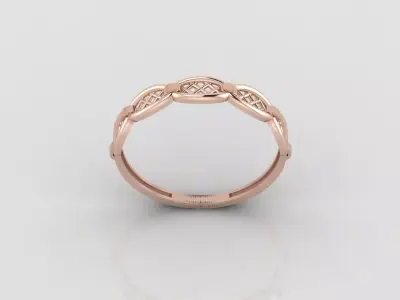 Women Ring Fancy Ring Plain light weight STL 3DM Printable 3D print model 19