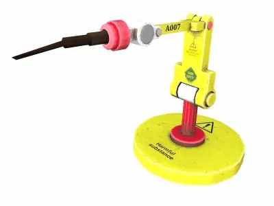 Robotic Arm Low-poly 3D model