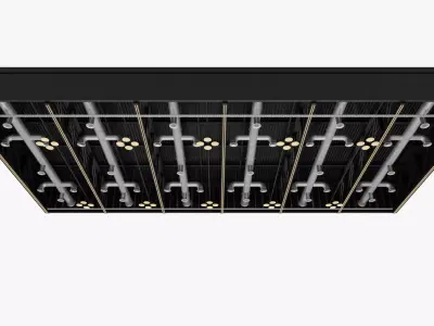 Ceiling Ventilation Pipes 22 3D model