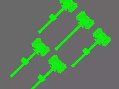 Space Knights Death Hammer 3D print model