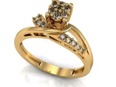 daimond  ring 3D print model purchase