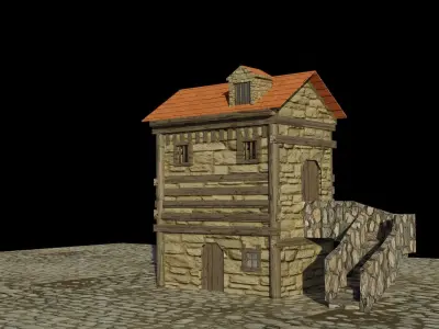 House Old Medieval Free 3D model