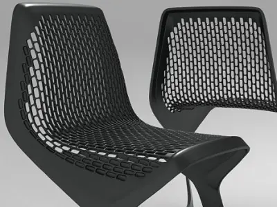 Myto Chair Plank 3D model