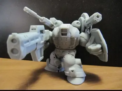 CHIBI-TECH SD - POSEIDON CORE  3D print model