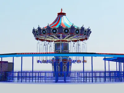 Chair Swing Ride 3D model