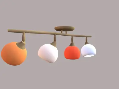 Modern Ceiling Lamp Low-poly 3D model