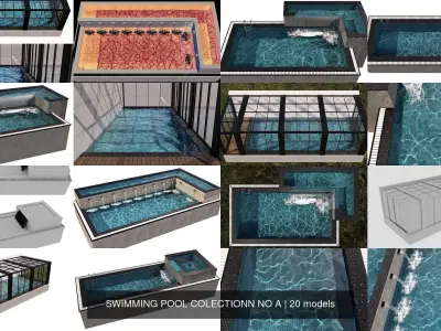 SWIMMING POOL COLECTIONN NO A 3D Model Pack