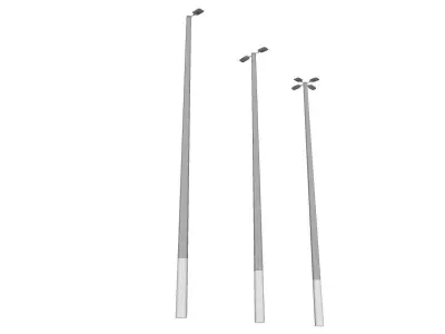 Concrete Lamp Post - Light Pole - Street Light - Group 08 3D model