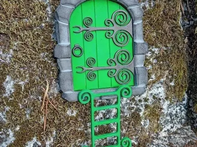 Pixie christmas door 3D print model