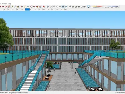 Sketchup School and University 132 3D model