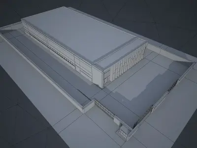 Industrial Building Factory 3 3D model