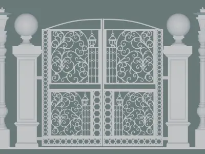 Gateway Exterior Gate 3D model