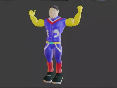 High Poly  Superhero 3D Model Character for Games  CGI 3D model