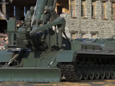  2S7 Pion Heavy Artillery Armed Position Clean 