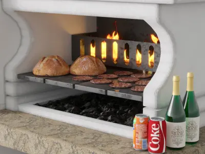 palazzetti grill 3D model