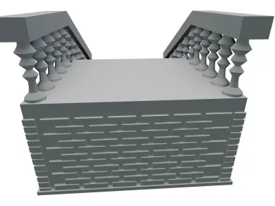 Brick Staircase 3D print model