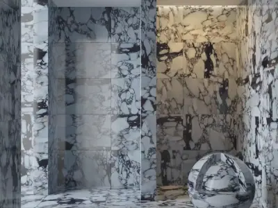 Marble wall 56 3D model