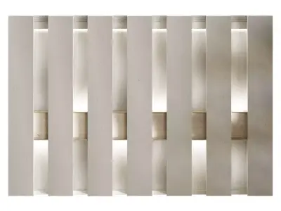 Wall panel wood gypsum 4 3D model