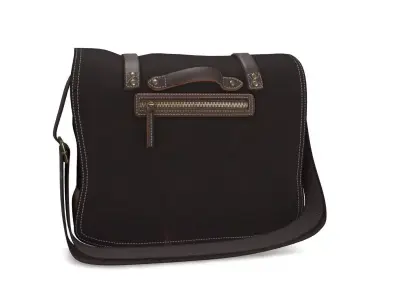 Haversack Bag Low Poly VR Ready 3D Model  Low-poly 3D model