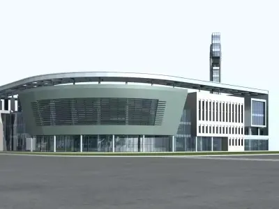 Office Building 3D model 485