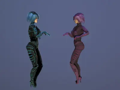 SciFi Arlin Low-poly 3D model