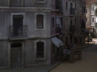 Town Street 3D model