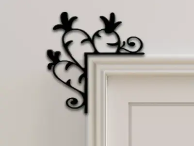 Carrot Door Corner Decor 3D print model