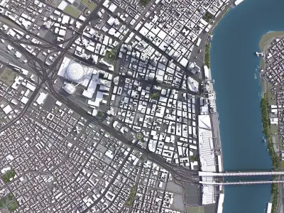 New Orleans Low-poly 3D model