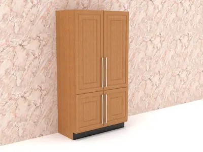 Kitchen Cupboard -Tall Unit Free low-poly 3D model