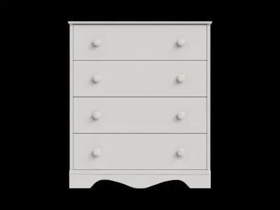 Heavenly 4 Drawers Chest Free 3D model