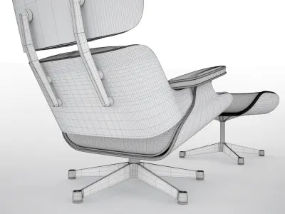 Vitra Lounge Eames Chair - Hi-Poly 3D model