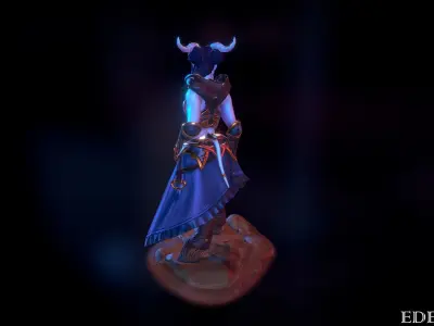 Warcraft draenei 3d model 3D model