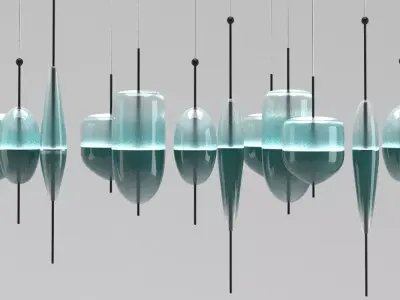Flow T Chandelier 3D model