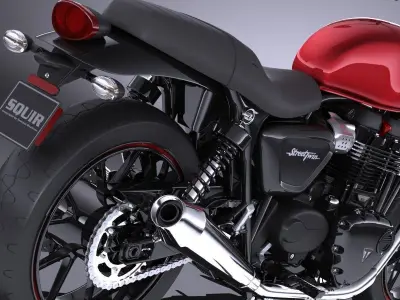 Triumph Bonneville Twin Street 2016 3D model