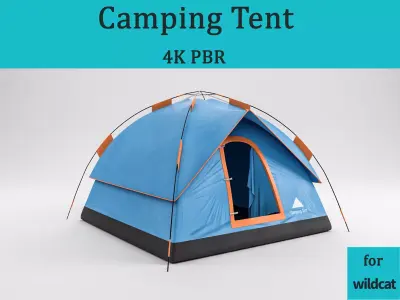 Camping Tent 02 4K PBR 3D model