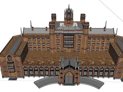vacation spot-Resort-Fashion Leisure Hotel-099 3D model