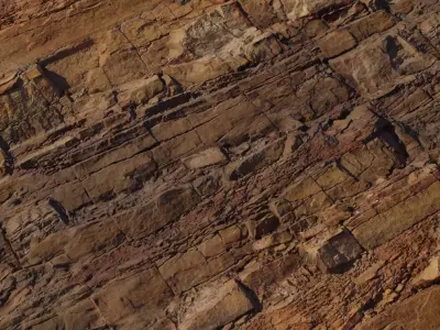 Layered Sediment Canyon Rock Texture