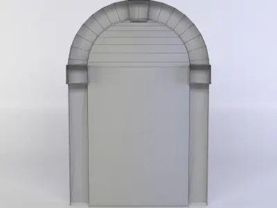 Door old wooden - old wooden Low-poly 3D model