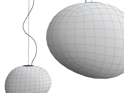 Gregg Pendant Light Low-poly 3D model