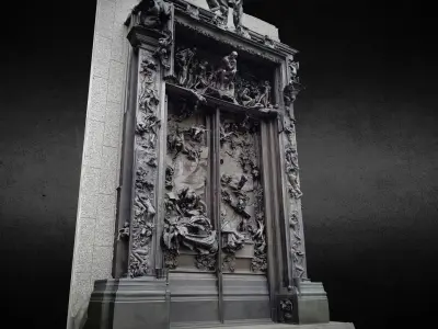 Rodin Gates of Hell photogrammetry scan 3D model
